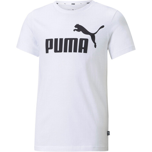 PUMA X_ESS LOGO TEE B blanco