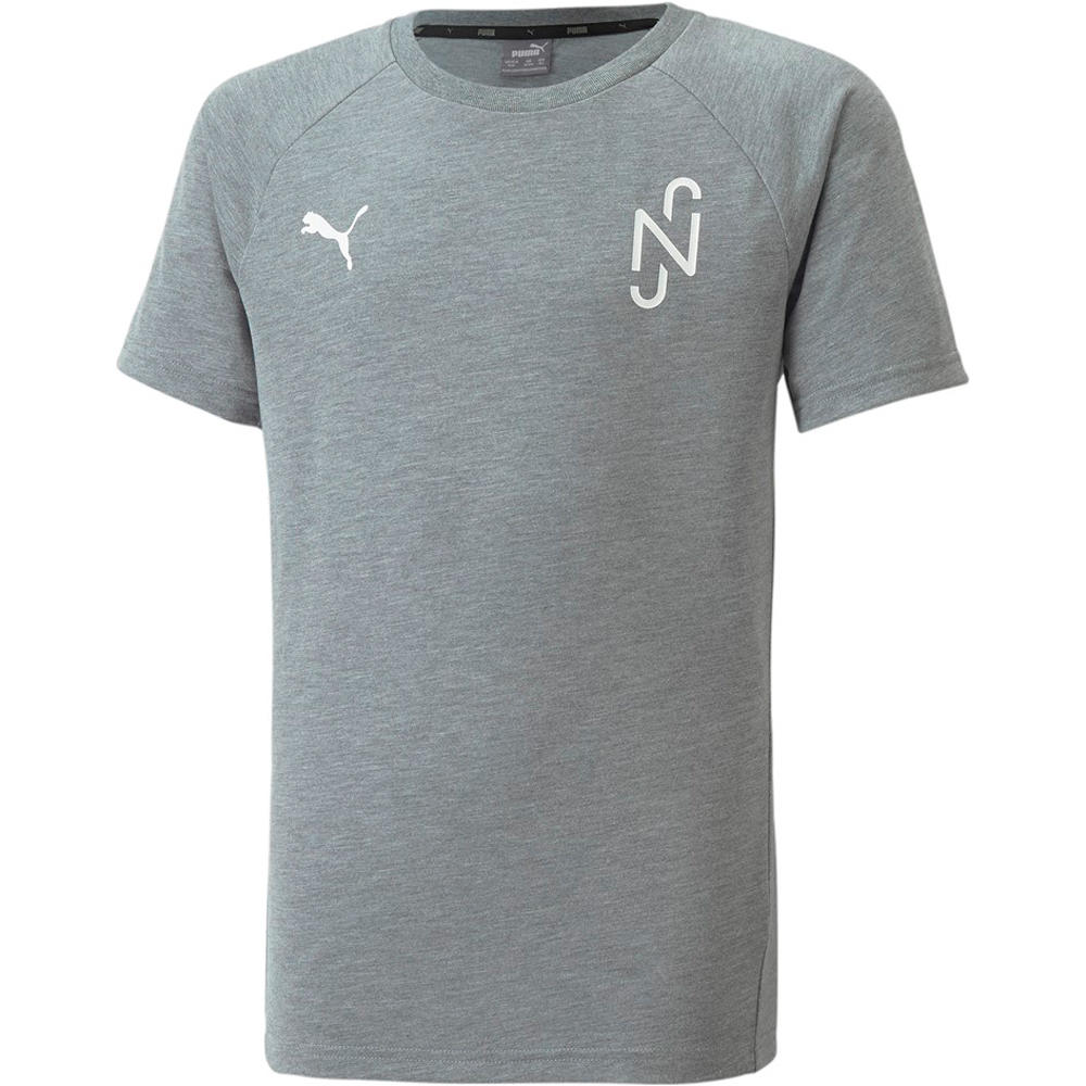 Puma camiseta manga corta niño Puma NEYMAR JR Evostripe Tee Jr vista frontal Puma camiseta manga corta niño Puma NEYMAR JR Evostripe Tee Jr vista frontal