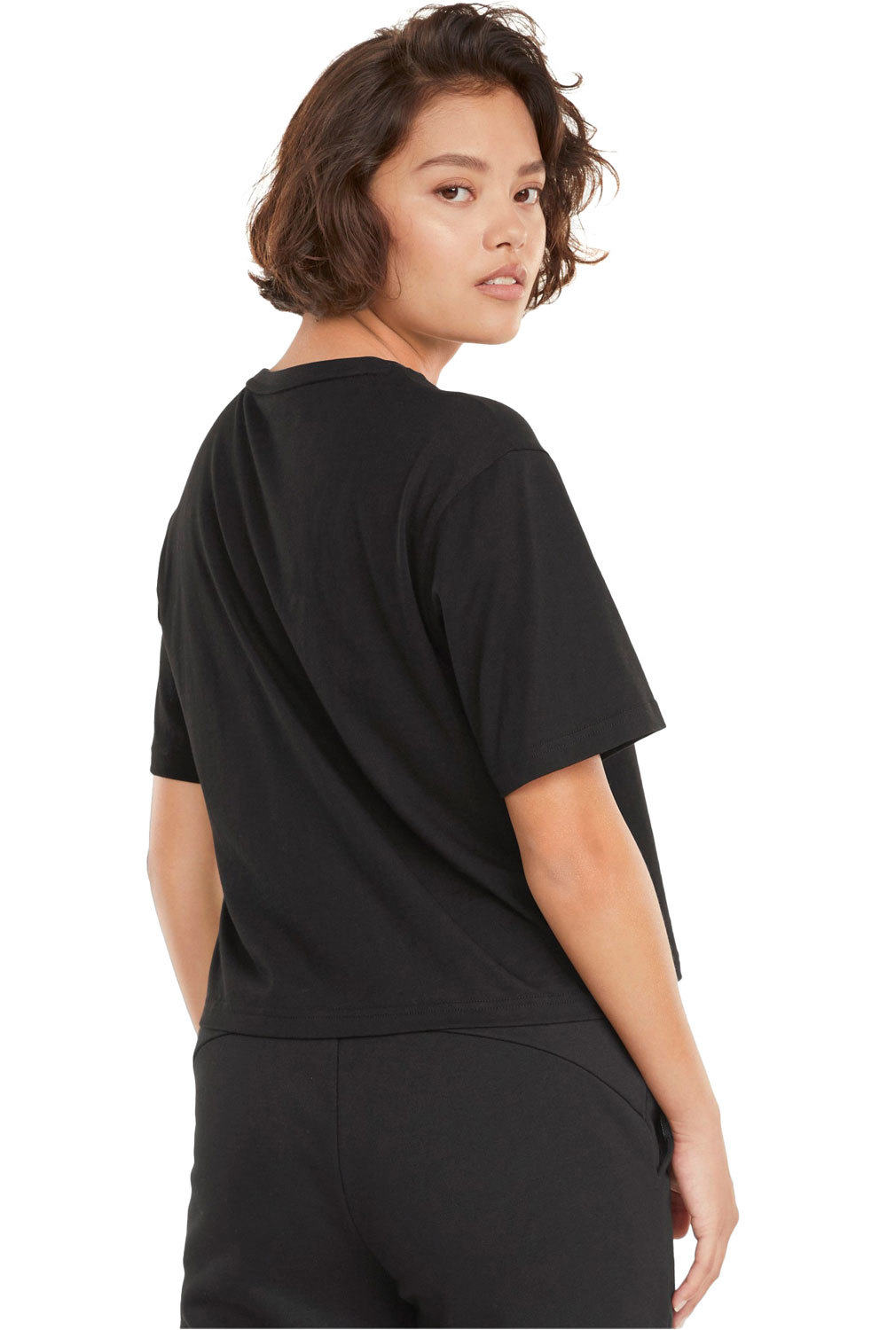 Puma camiseta manga corta mujer Puma PUMA POWER Cropped Tee vista trasera Puma camiseta manga corta mujer Puma PUMA POWER Cropped Tee vista trasera
