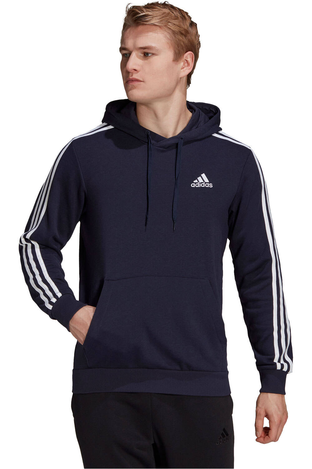 adidas sudadera hombre Adidas M 3S FT HD vista frontal adidas sudadera hombre Adidas M 3S FT HD vista frontal