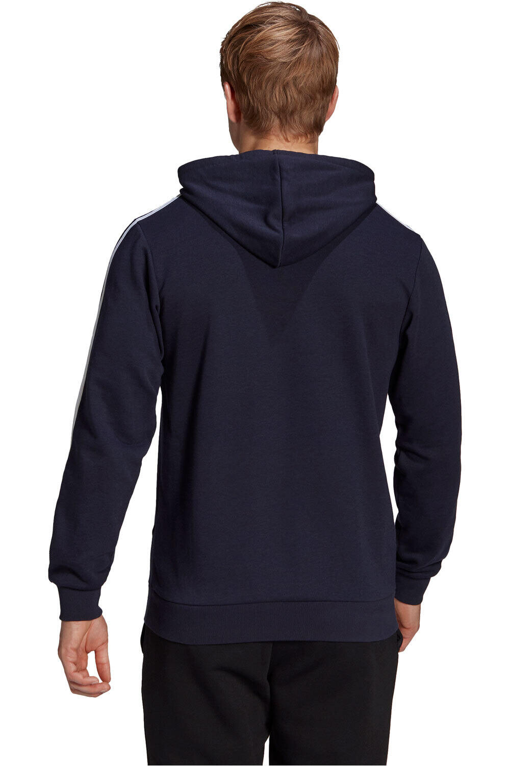 adidas sudadera hombre Adidas M 3S FT HD vista trasera adidas sudadera hombre Adidas M 3S FT HD vista trasera