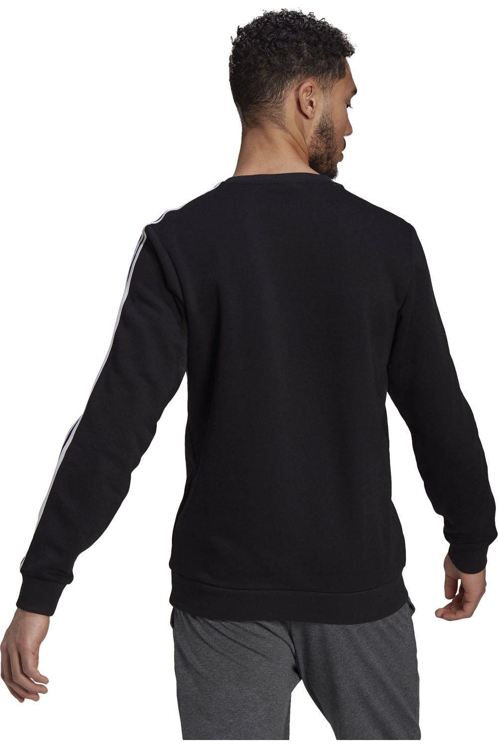 adidas sudadera hombre Adidas M 3S FL SWT vista trasera adidas sudadera hombre Adidas M 3S FL SWT vista trasera