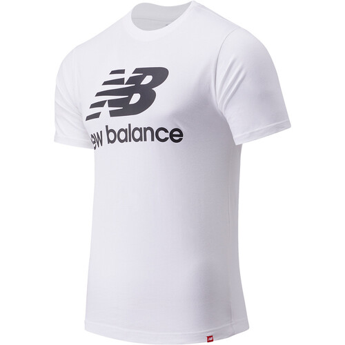 NEW BALANCE ESSENTIALS STACKED LOGO blanco