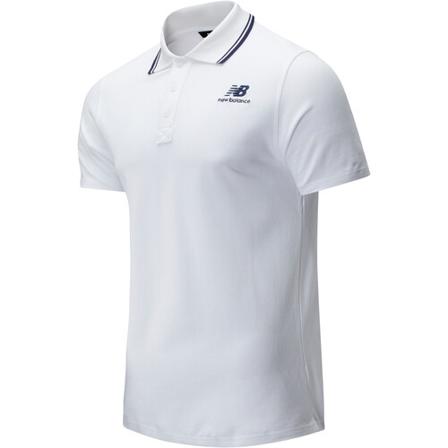 NEW BALANCE NB CLASSIC SHORT SLEEVE POLO blanco