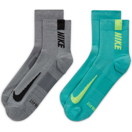 NIKE U NK MLTPLIER ANKLE 2PR gris