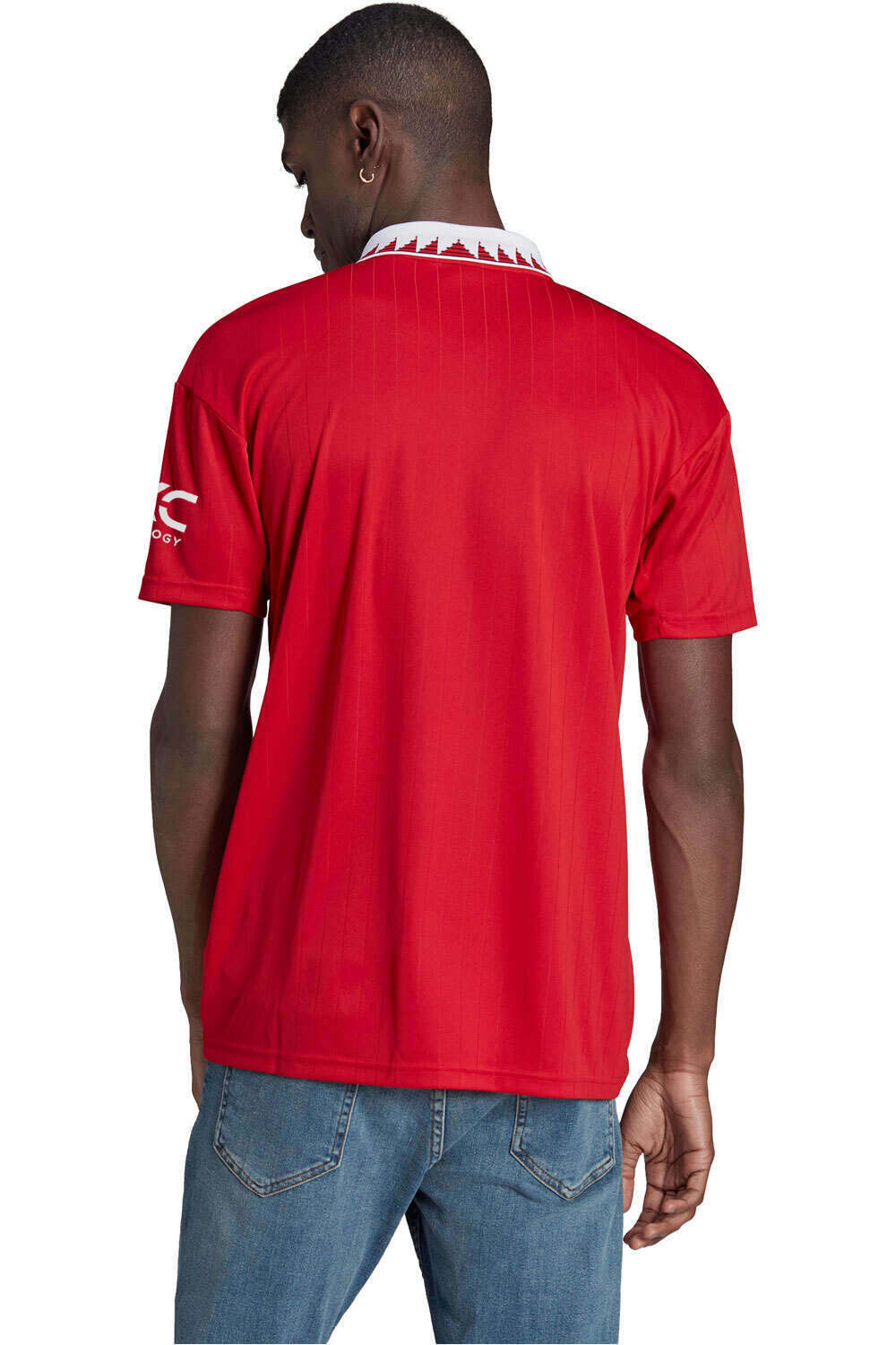 adidas camiseta de fútbol oficiales Adidas M.UNITED 23 H JSY vista trasera adidas camiseta de fútbol oficiales Adidas M.UNITED 23 H JSY vista trasera