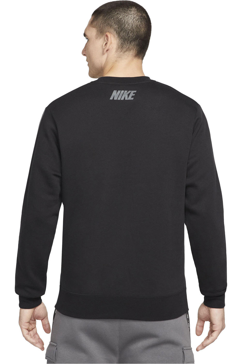 Nike sudadera hombre Nike M NSW REPEAT FLC CREW BB vista trasera Nike sudadera hombre Nike M NSW REPEAT FLC CREW BB vista trasera