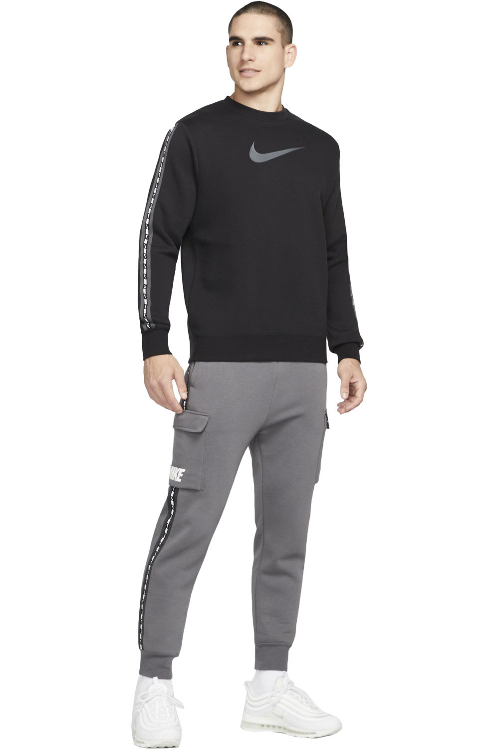 Nike sudadera hombre Nike M NSW REPEAT FLC CREW BB 04 Nike sudadera hombre Nike M NSW REPEAT FLC CREW BB 04