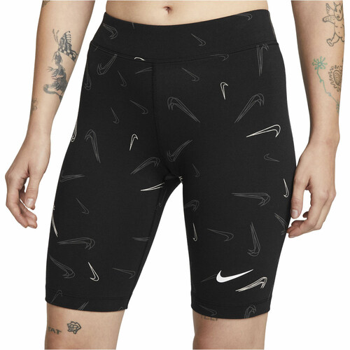 NIKE W NSW SHORT AOP PRNT negro