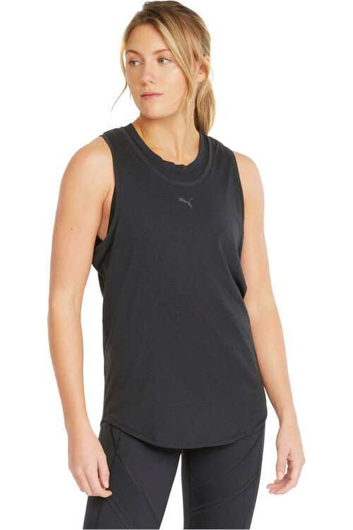 PUMA TRAIN TRI-BLEND TANK negro