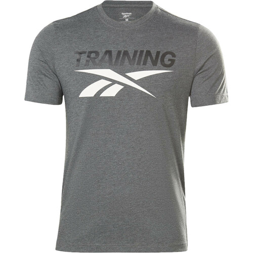 REEBOK REEBOK TRAINING TEE gris