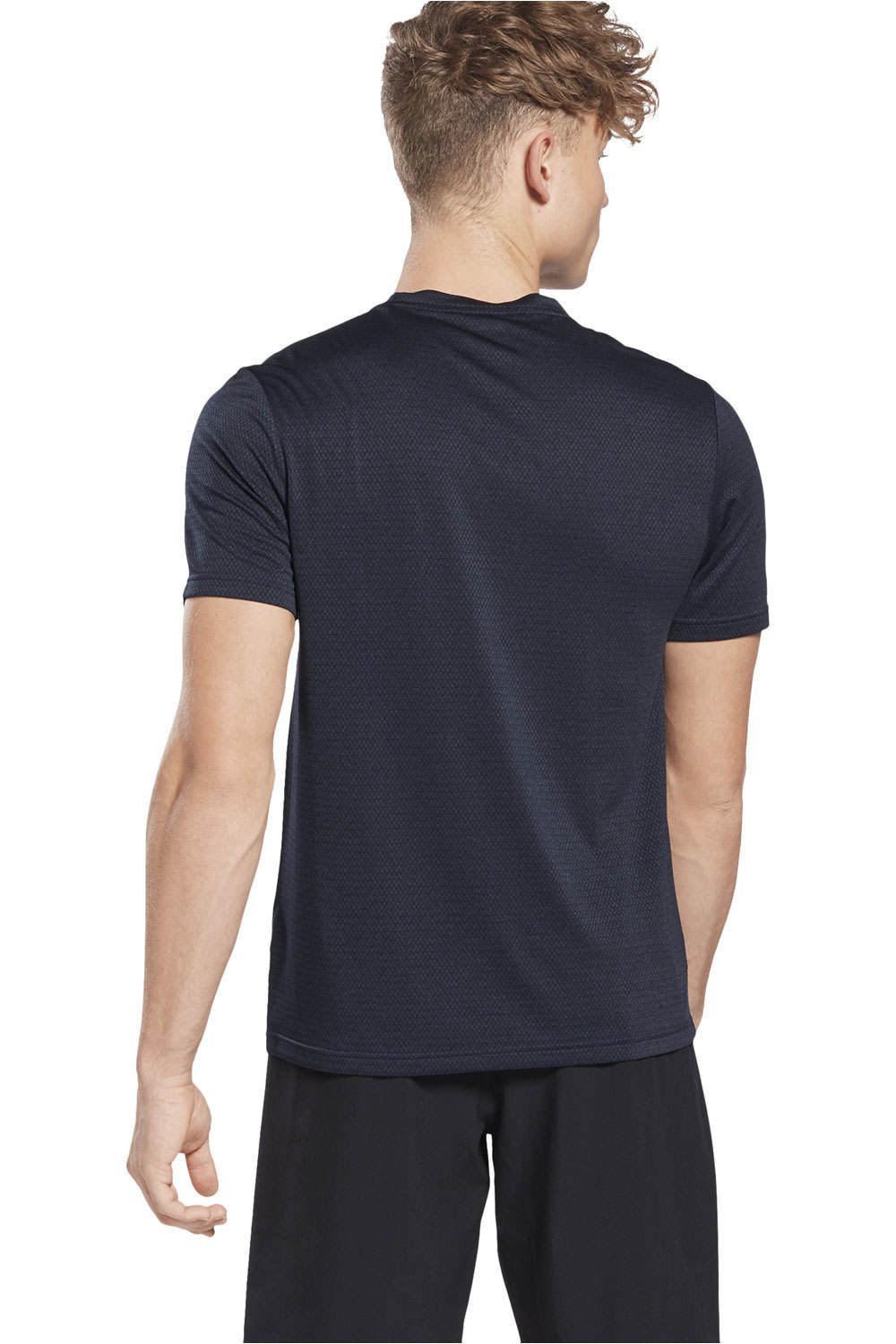 Reebok camiseta fitness hombre Reebok WOR MELANGE SS TEE vista trasera Reebok camiseta fitness hombre Reebok WOR MELANGE SS TEE vista trasera