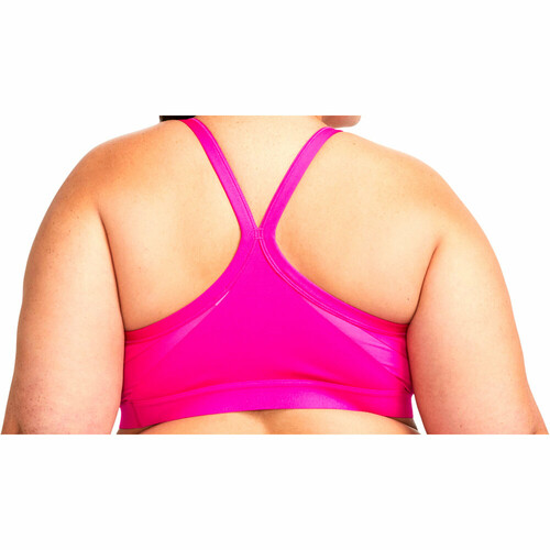 NIKE W NK DF INDY V-NECK BRA rosa