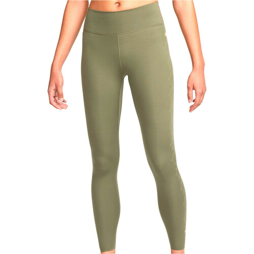 NIKE W NK ONE LUXE DF MR LC 7/8 TGH verde