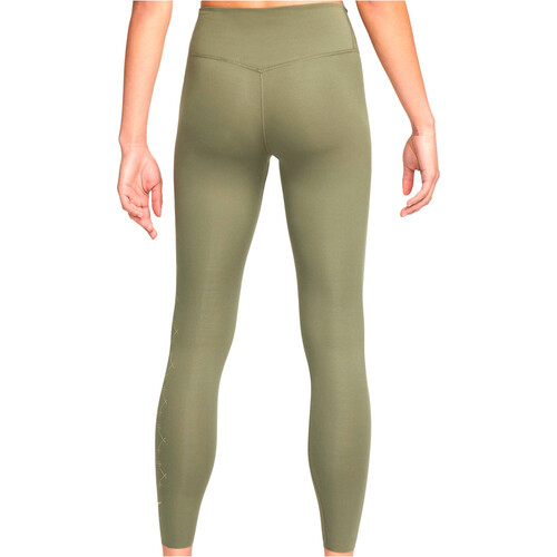 NIKE W NK ONE LUXE DF MR LC 7/8 TGH verde