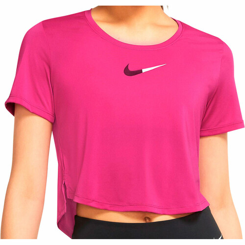 NIKE W NK ONE DF CLRK STD SS CRP TP rosa