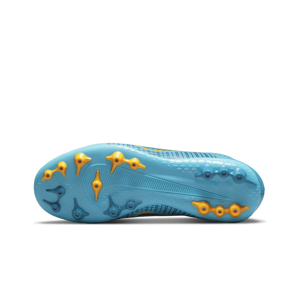 Nike botas de futbol niño cesped artificial Nike MERCURIAL SUPERFLY JR 8 ACADEMY AG AZNA vista trasera Nike botas de futbol niño cesped artificial Nike MERCURIAL SUPERFLY JR 8 ACADEMY AG AZNA vista trasera