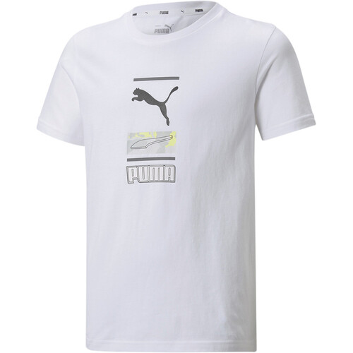PUMA ALPHA GRAPHIC TEE B blanco