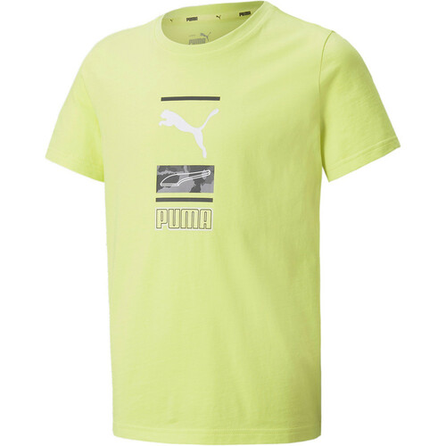 PUMA ALPHA GRAPHIC TEE B amarillo