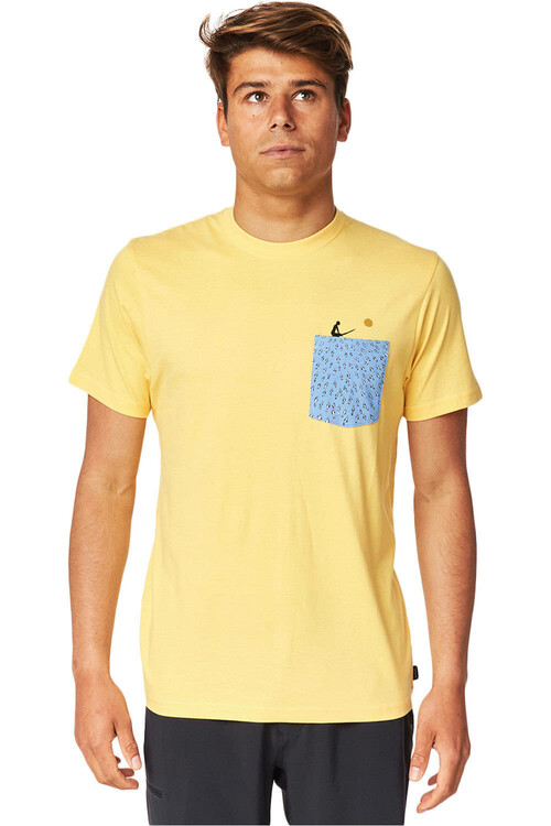 RIP CURL INDA POCKET TEE amarillo