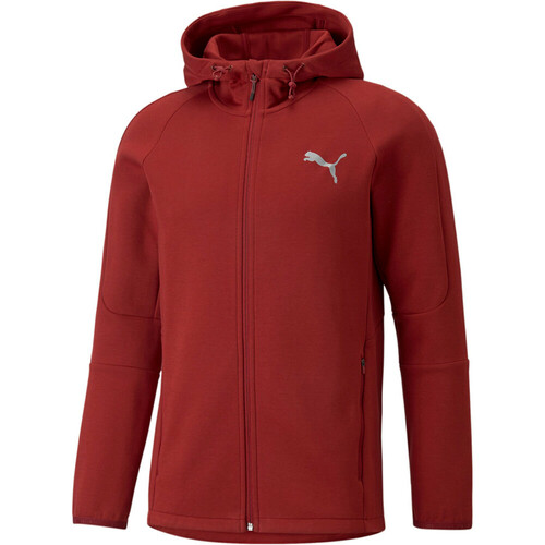 PUMA EVOSTRIPE FZ HOODIE rojo