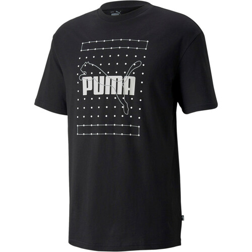 PUMA REFLECTIVE GRAPHIC TEE negro