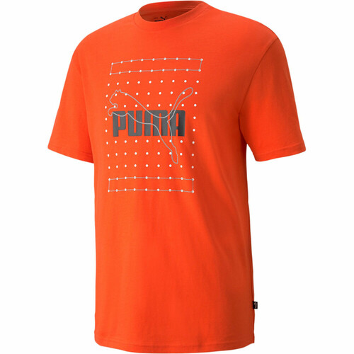 PUMA REFLECTIVE GRAPHIC TEE naranja