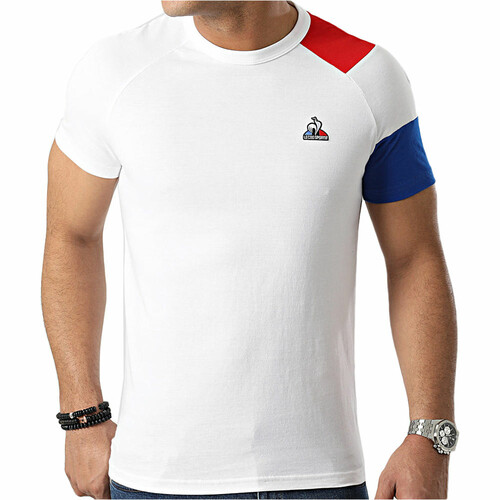 LE COQ SPORTIF BAT TEE SS N°1 M blanco