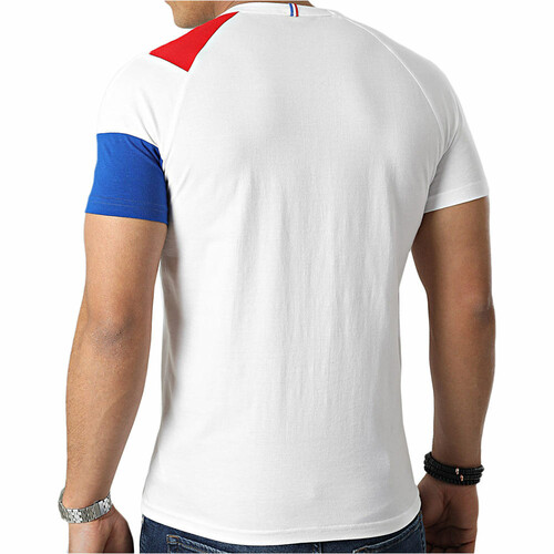 LE COQ SPORTIF BAT TEE SS N°1 M blanco
