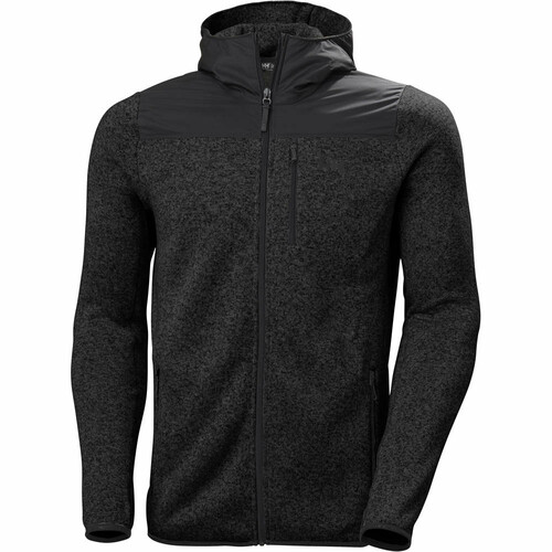 HELLY HANSEN VARDE HOODED FLEECE JACKET negro