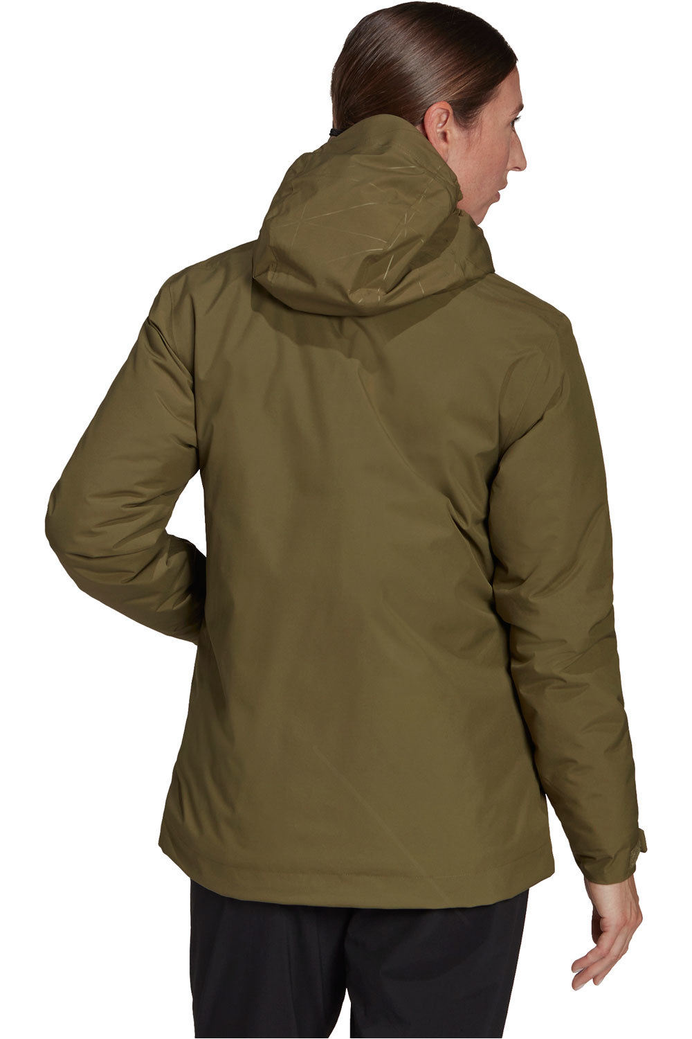 adidas chaqueta impermeable mujer Adidas W MT Rain In Jk vista trasera adidas chaqueta impermeable mujer Adidas W MT Rain In Jk vista trasera
