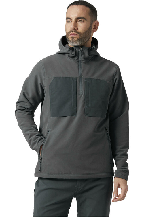 HELLY HANSEN VALDRES SHIELD FLEECE PULLOVER gris