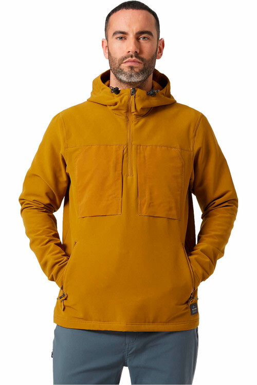 HELLY HANSEN VALDRES SHIELD FLEECE PULLOVER marron