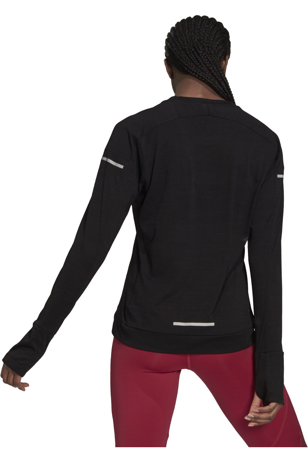 adidas camiseta técnica manga larga mujer Adidas COOLER LONGSLEE vista trasera adidas camiseta técnica manga larga mujer Adidas COOLER LONGSLEE vista trasera