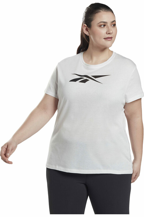 REEBOK TE GRAPHIC VECTOR TEE IN blanco