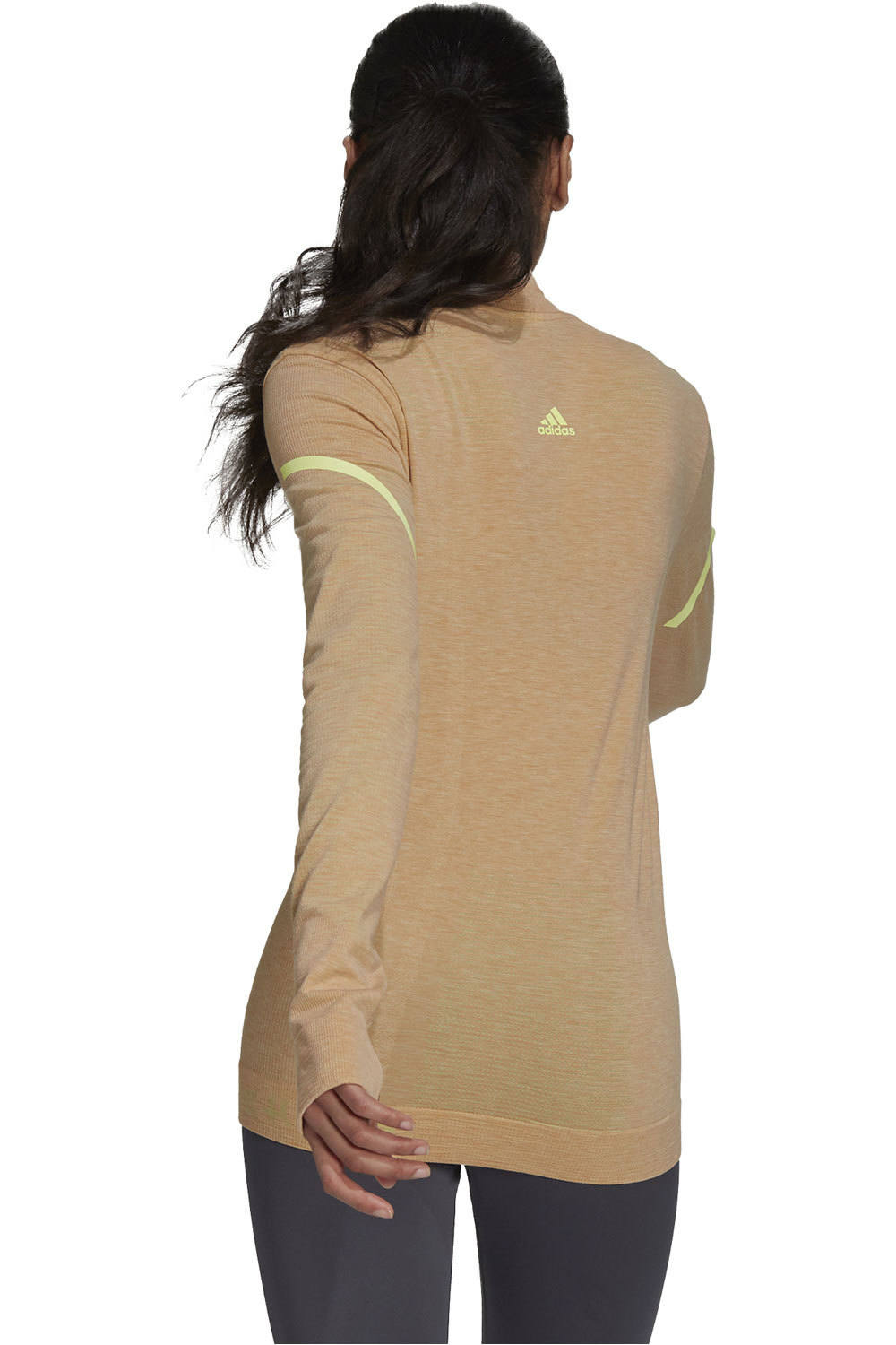 adidas camiseta técnica manga larga mujer Adidas PK MIDLAYER W vista trasera adidas camiseta técnica manga larga mujer Adidas PK MIDLAYER W vista trasera