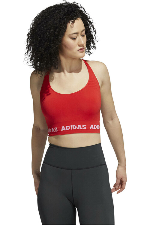 ADIDAS T AEROKNIT BRA rojo