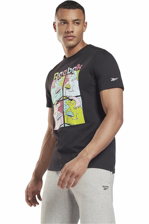 REEBOK ANIMAL NOVELTY TEE negro