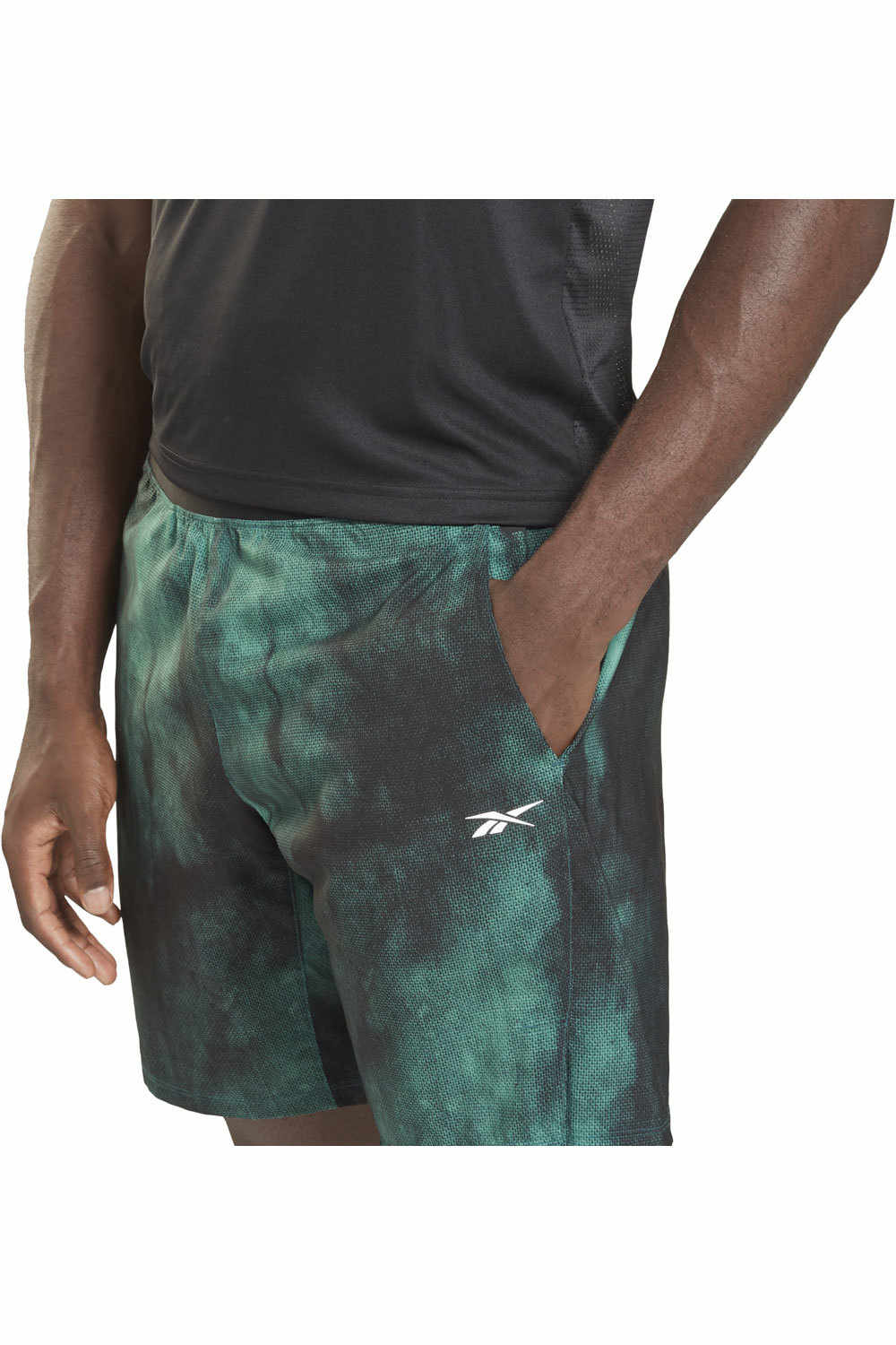 Reebok pantalón corto fitness hombre Reebok TS EPIC AOP LTWT SHORT vista detalle Reebok pantalón corto fitness hombre Reebok TS EPIC AOP LTWT SHORT vista detalle