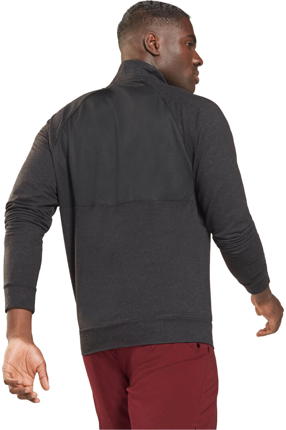 Reebok sudaderas deportivas hombre Reebok WOR PERF 1/4 ZIP vista trasera Reebok sudaderas deportivas hombre Reebok WOR PERF 1/4 ZIP vista trasera