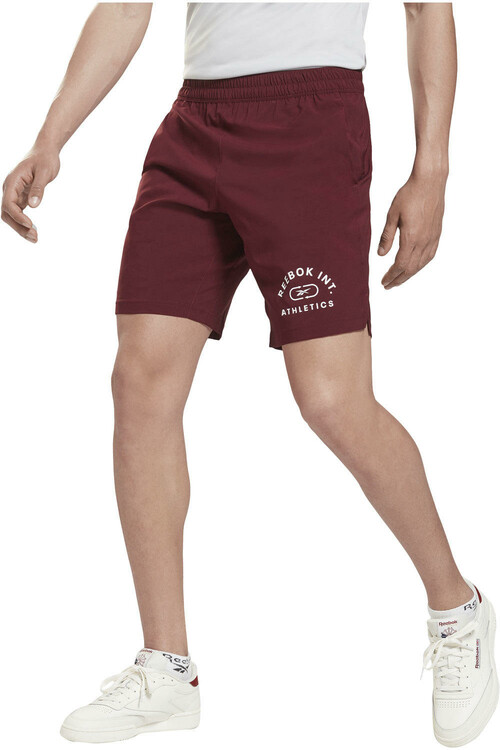 REEBOK WOR WOVEN GRAPHIC SHORT marron