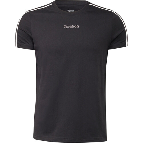 REEBOK TE PIPING TEE negro