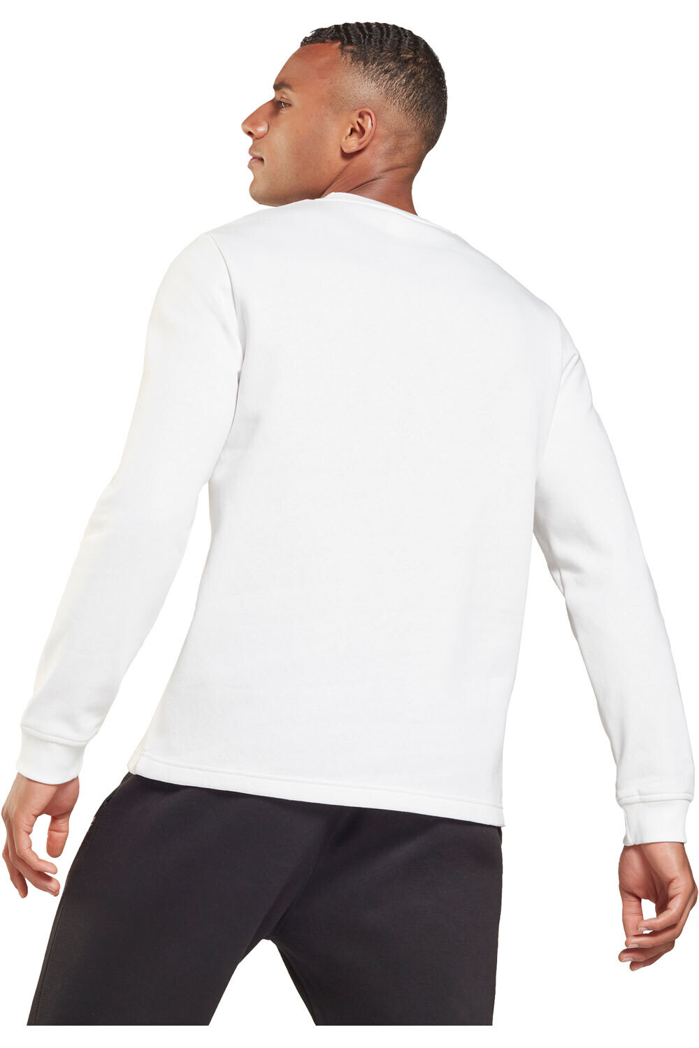 Reebok sudaderas deportivas hombre Reebok TE Piping Crew vista trasera Reebok sudaderas deportivas hombre Reebok TE Piping Crew vista trasera
