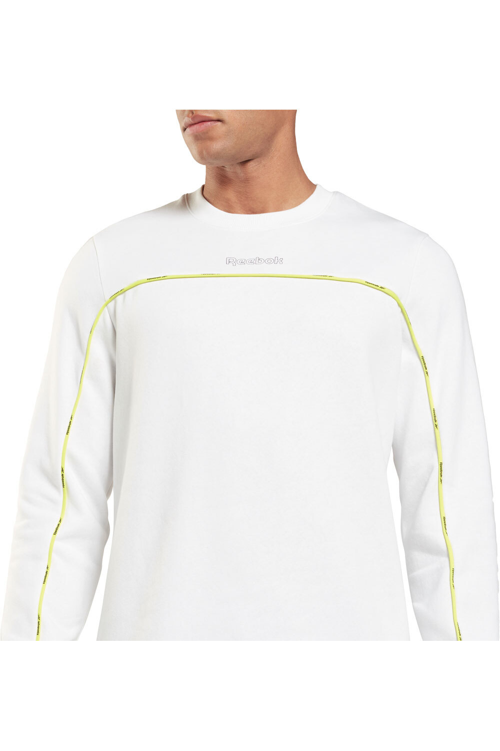 Reebok sudaderas deportivas hombre Reebok TE Piping Crew vista detalle Reebok sudaderas deportivas hombre Reebok TE Piping Crew vista detalle