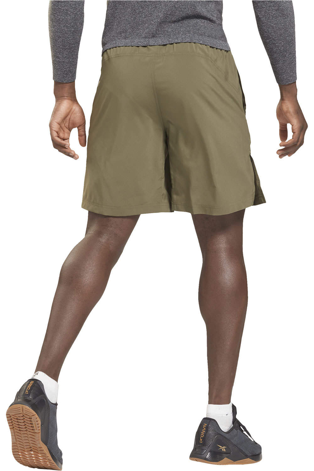 Reebok pantalón corto fitness hombre Reebok AUSTIN SHORT - SOLID vista trasera Reebok pantalón corto fitness hombre Reebok AUSTIN SHORT - SOLID vista trasera
