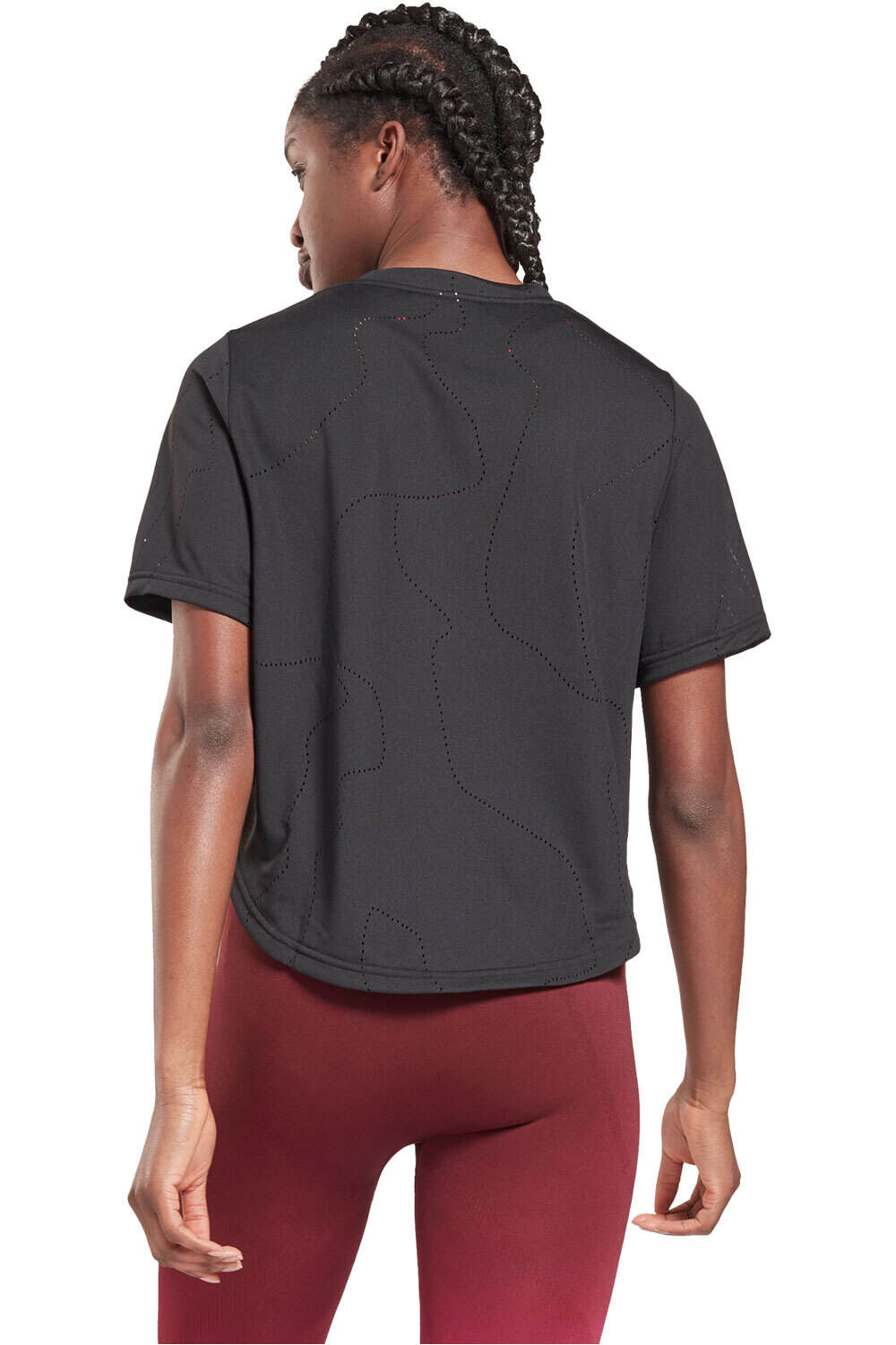 Reebok camisetas fitness mujer Reebok TS UBF Perforated Tee vista trasera Reebok camisetas fitness mujer Reebok TS UBF Perforated Tee vista trasera