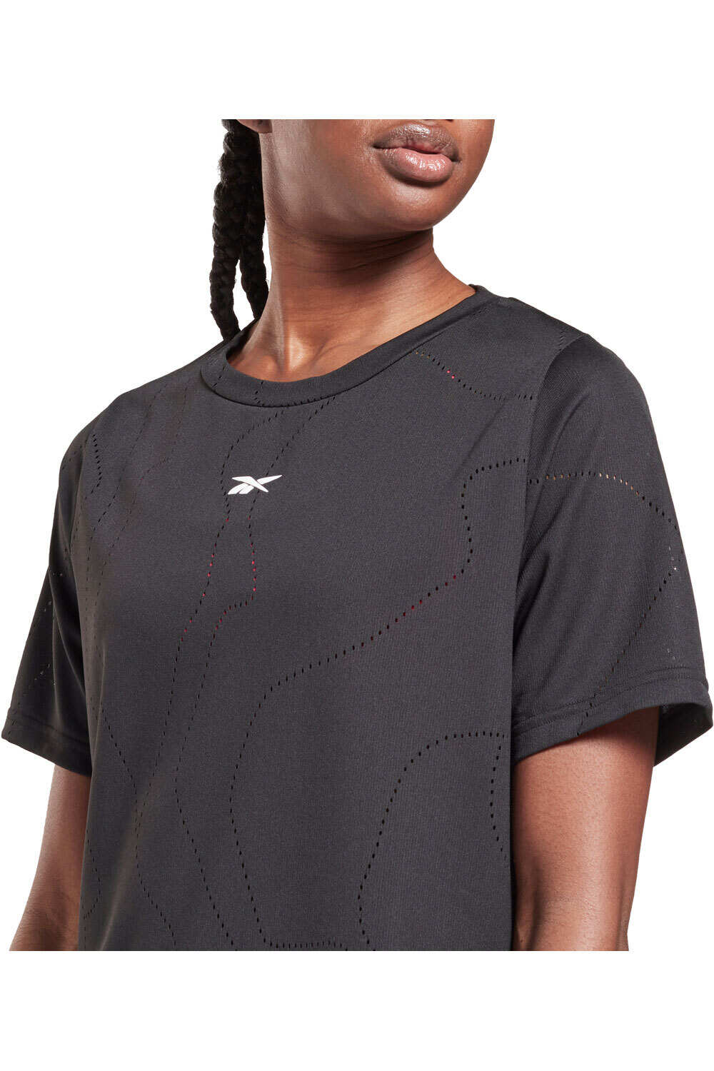 Reebok camisetas fitness mujer Reebok TS UBF Perforated Tee vista detalle Reebok camisetas fitness mujer Reebok TS UBF Perforated Tee vista detalle