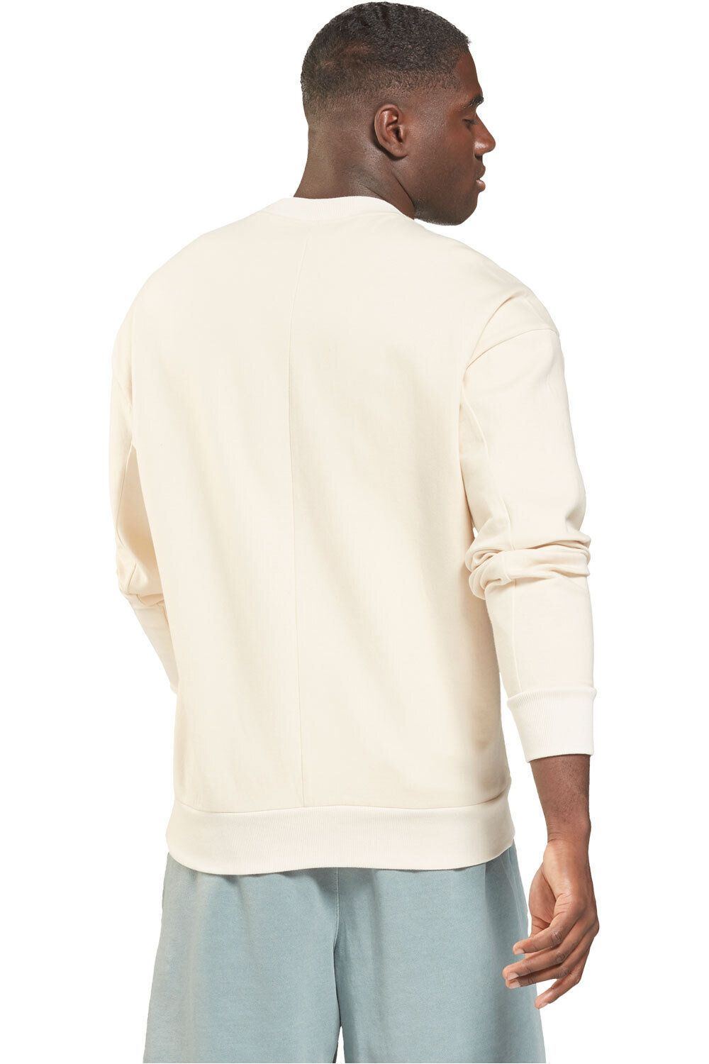 Reebok sudaderas deportivas hombre Reebok TS DreamBlend Cotton Crew vista trasera Reebok sudaderas deportivas hombre Reebok TS DreamBlend Cotton Crew vista trasera
