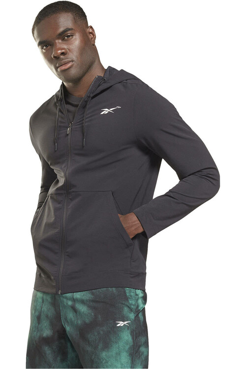REEBOK TS PERFORMANCE FZ HOODIE negro