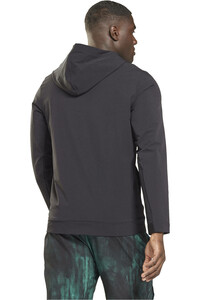 Reebok sudadera hombre Reebok TS Performance FZ Hoodie vista trasera Reebok sudadera hombre Reebok TS Performance FZ Hoodie vista trasera